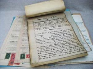 Vintage Property Deeds, Antique Documents Late 1800 Collection - Picture 1 of 4