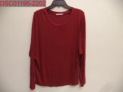 NUEVO SIN ETIQUETAS - Suéter acanalado rojo Michael Stars para mujer, talla única Foto 1 de 4