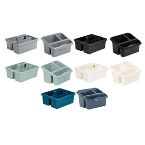 Sink Tidy & Caddy Set Plastic Storage Tray Tote Toolbox Tidy with Carry Handle - Picture 1 of 63