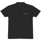 'Rainbow Happy Love Heart Friends' Adult Polo Shirt / T-Shirt (Pl044717)