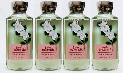 4 Bath & Body Works FRESH GARDENIA Body Wash Shower Gel 10 oz - Image 1 of 2