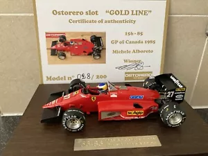 Ostorero Ferrari 156-85 Michele Alboreto 1985 GP de Canadá 1/32 Slot Car ODG 190 - Imagen 1 de 8
