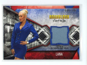 2017 Topps WWE Womens Division Roadblock Mat Relic Lana 066/199