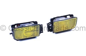 Yellow french spec Euro fog lights for BMW E24 87-89 E32 -89 635 M6 730 735 750 - Picture 1 of 12