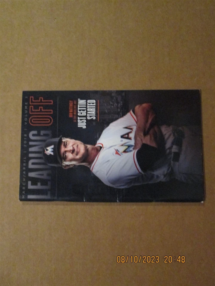 MLB Miami Marlins Vintage 2018 Volume 1 Leading Off Team Logo Program - Image 1 of 1