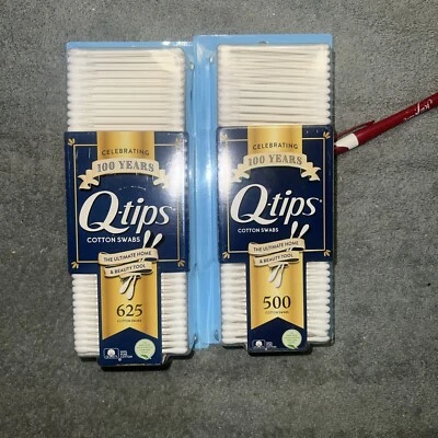 Hisopos de algodón Q-tips, paquete de 1 de 625 quilates. + 500 Ct. 1 Pack Foto 1 de 4