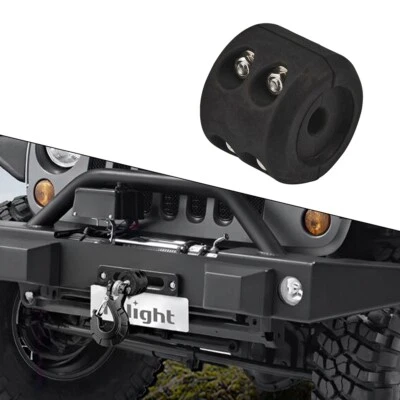 Black ATV Silicone Rubber Winch Stopper for Wire& Synthetic Rope Shock Absorbent - Image 1 of 4