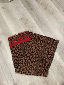 Express Schal Übergröße Wollmischung mit Fransen 66” x 12” - Bild 1 von 4