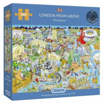 Gibsons London From Above By Phil Dobson 500pc Puzzle (New) - image 1 of 2