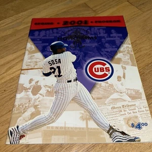 2001 CHICAGO CUBS Official Spring Training Program UNUSED - SAMMY SOSA Cover - Imagen 1 de 15