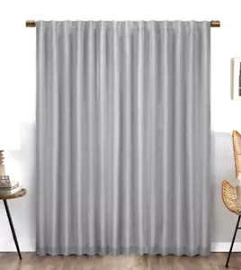 ECLIPSE Nora Solid GREY Black Out Curtain ( 1 ) 50"x 63" panel - Picture 1 of 3