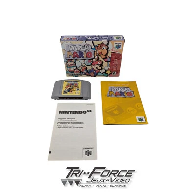 Бумага Mario Nintendo 64 N64 подлинный CIB полный, протестирован! Бесплатная доставка - Изображение 1 из 4