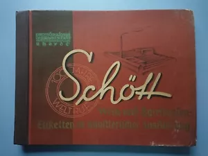 Antiguo catálogo Hermann Schött catálogo de muestras etiquetas de vino etiquetas de licor años 30 - Imagen 1 de 24
