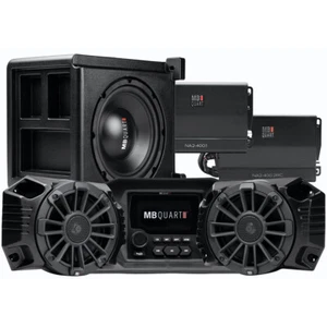 MB Quart MBQRG-STG3-1 Polaris Ranger Speakers+Sub+Receiver+2 Amps+Enclosures - Picture 1 of 11