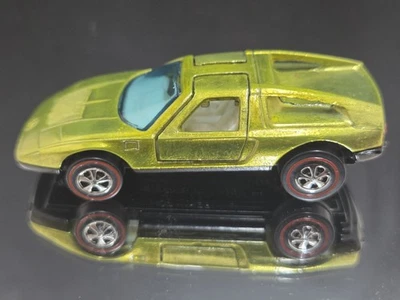 De colección Hot Wheels Redline Mercedes Benz C-111, verde lima - 1970, RESTAURADO Foto 1 de 4