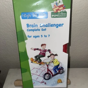 miniLUK High IQ Kids Brain Challenger Set Age 5-7 with Workbooks and Tiles - Bild 1 von 5