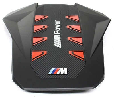 Cubierta de motor OEM para BMW X5M, X6M NEGRO/ROJO 11-14-9-846-331 Foto 1 de 4