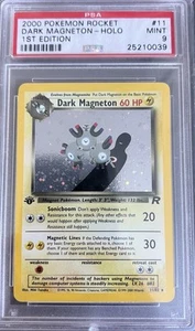 Pokemon Dark Magneton 11/82 Holo 1st Edition Team Rocket PSA 9 - Picture 1 of 4