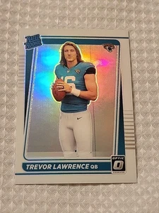 2021 Donruss Optic Trevor Lawrence Silver Holo Variation Prizm Rated Rookie  - Picture 1 of 2