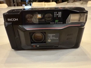 Ricoh FF-90 35mm Point & Shoot Film Camera Auto Focus Rikenon Lens - Picture 1 of 6