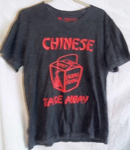 Camiseta Gráfica China Take Away Negra Roja Talla L 100% Algodón Divertida Camisa - Imagen 1 de 6
