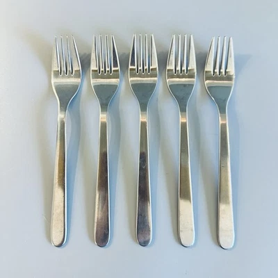 Lote de 5 garfos de salada de talheres de aço inoxidável Ikea FORNUFT - Imagem 1 de 4