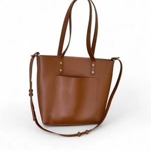 Henny + Lev Damen Tasche Handtasche veganes Leder 2-in-1 braun - Bild 1 von 10