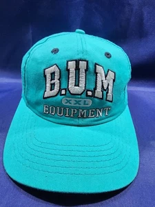 Vintage B.U.M Equipment XXL Hat Teal  Logo Adjustable Snapback Cap - Picture 1 of 10