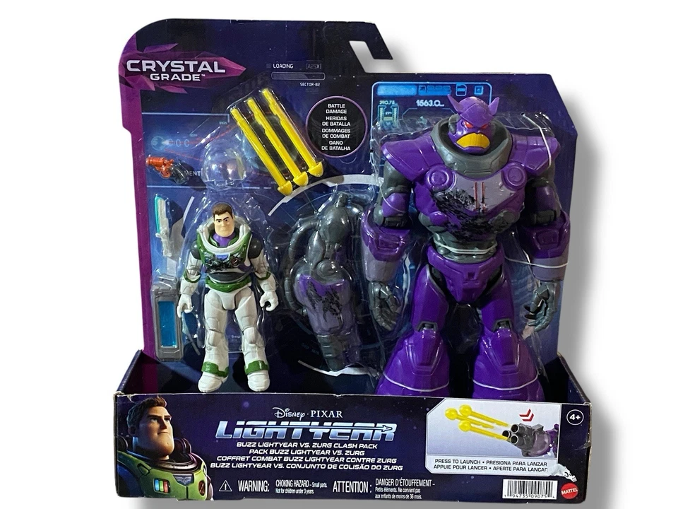 Lightyear HJM87 Disney and Pixar Crystal Grade Buzz Vs. Zurg Clash Pack