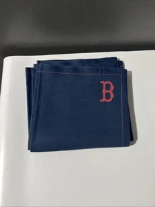 4x Boston Red Sox Handkerchiefs Blue And Red - Picture 1 of 8