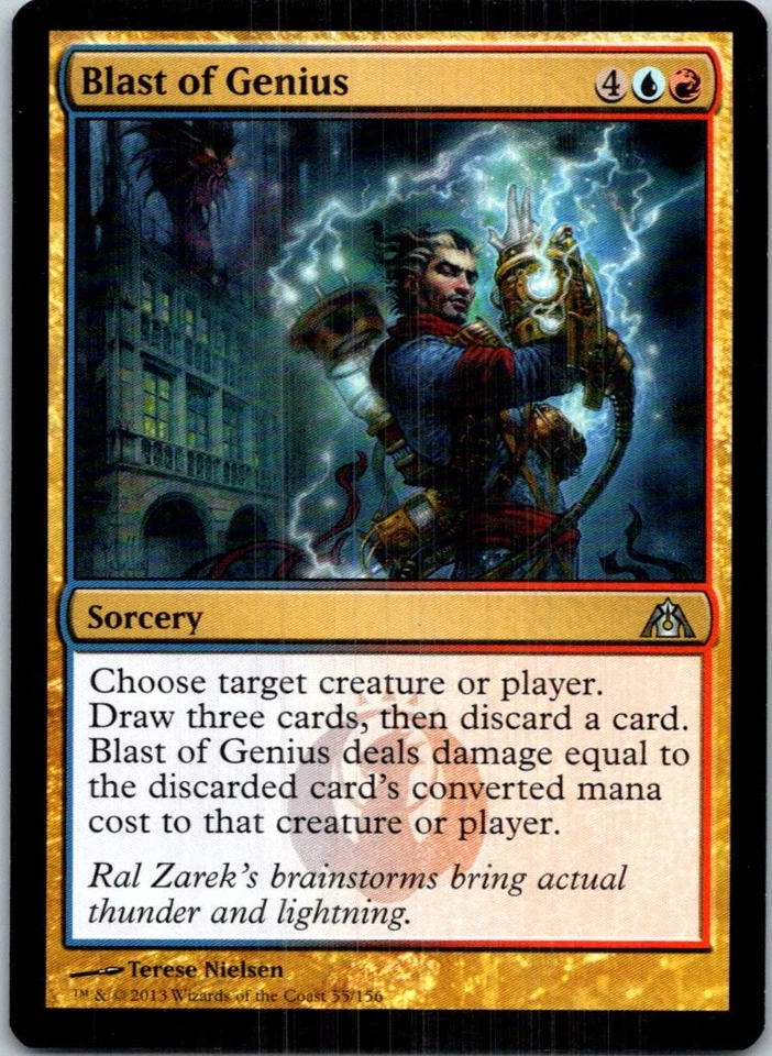 Blast of Genius 55 U Dragon's Maze LP MTG - Image 1 of 1