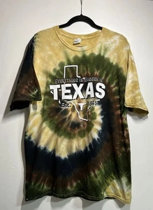 Everything is Bigger in Texas Tie-Dye T-Shirt XL Colortone State Outline - Bild 1 von 8