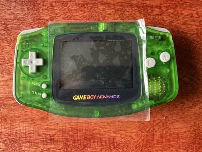Gameboy Advance AGB-001 Trans Green New Lens Tested & Working Game Not Included Foto 1 de 4