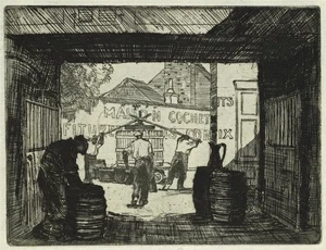 Roland Batchelor RWS (1889-1990) Signed Etching Burgundy Wine Making France - 2 - Picture 1 of 3