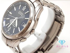 Reloj Citizen ATTESA Eco Drive Hombre S Fecha H410 T1005870 Azul Marino Plateado Titanio Tit - Imagen 1 de 10