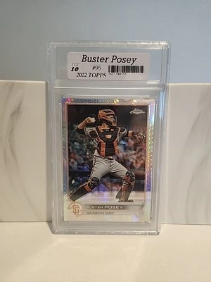 💎💎 2022 Topps Chrome - Buster Posey #95 Refractor 💎 GRADED FGC10 MINT 💎💎  - Image 1 of 2