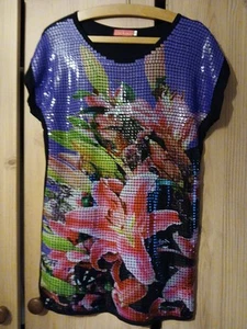 Womens Flowers Butler and Wilson Long Top Size S - Picture 1 of 11