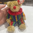 Ty Beanie Baby Attic Treasures Piccadilly Circus Clown Bear Vintage 1993