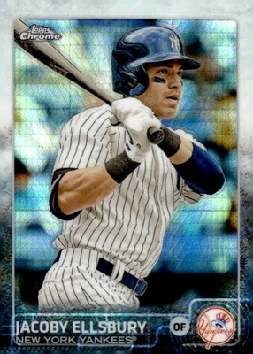 2015 Topps Chrome Shimmer Refractor #49 Jacoby Ellsbury New York Yankees - Image 1 of 2