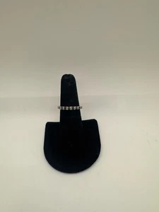 ANELLO ORO BIANCO 10 KT DIAMANTI NERI MISURA 1,9 G 6,5 (TDW037680) - Foto 1 di 5