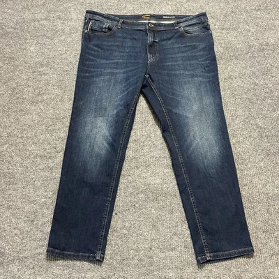 Pantalones de mezclilla para hombre Camel Active cinco bolsillos talla 44x30 azul calce regular tiro medio Foto 1 de 4