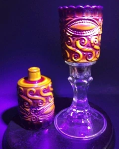LG Wright By Fenton Ruby Red Eye Winker Votive Holders Glow - Picture 1 of 16