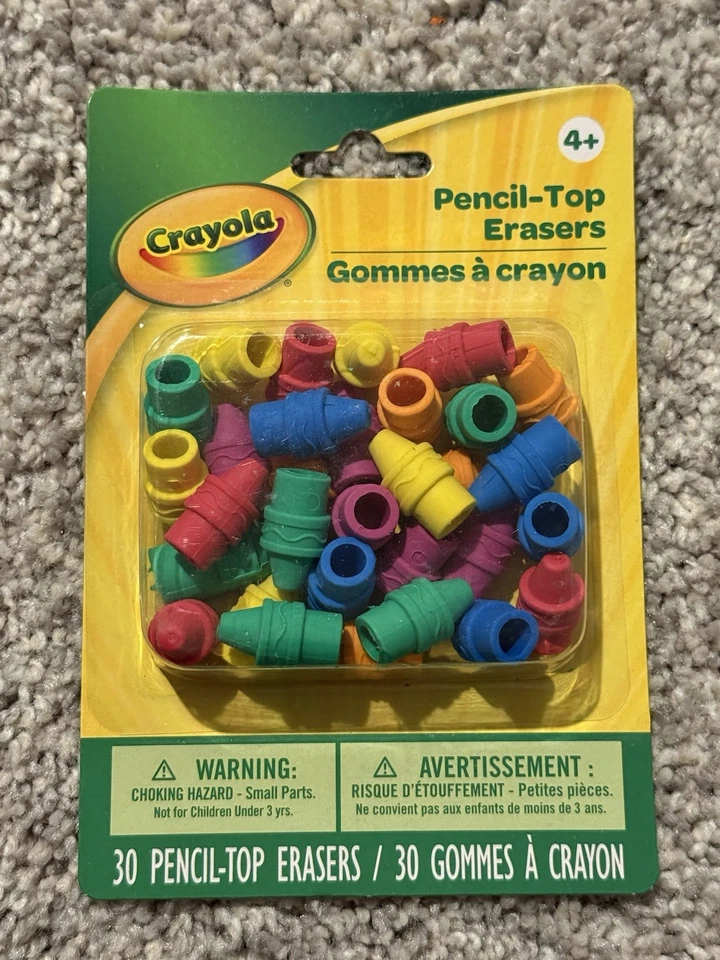 Gomas de borrar superiores con lápiz Crayola 30 unidades Foto 1 de 1