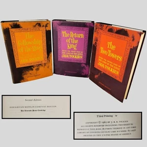 The Lord of the Rings - J.R.R. Tolkien, 2nd edition, Box Set, Houghton Mifflin - Imagen 1 de 20