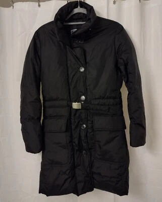 Abrigo acolchado de plumas United Colors Of Benetton talla XS cinturón de alto rendimiento Foto 1 de 4