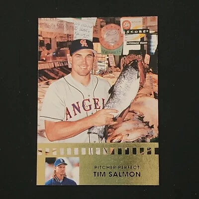 蒂姆·萨尔蒙,兰迪·约翰逊 1996 年 PINNACLE SCORE #7 of 15 PITCHER 完美棒球 — 第 1/2 张图片