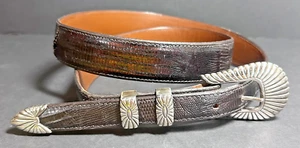 Douglas Magnus Sante Fe Sterling Silver Belt Buckle Vintage Signed - Picture 1 of 24