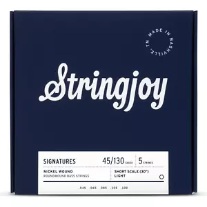 Stringjoy Signatures Nickel Wound Bass Guitar Strings; short scale gauges 45-130 - Picture 1 of 1