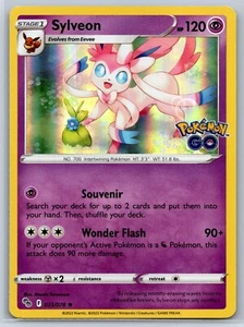 Sylveon - Holo Rare - Pokemon GO 035/078 Stamped Card NM - Picture 1 of 2