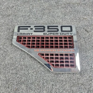 2008-2010 Ford F350 Super Duty Driver Fender Emblem Badge Grille Trim OEM - Picture 1 of 6